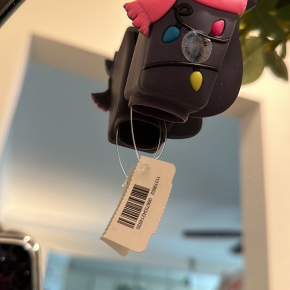 Light up LED cat in scarf bath & body works sanitizer holder NWT vintage stock - Picture 2 of 4